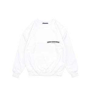 
                  
                    One Drink Logo Sweatshirt, White/Black
                  
                