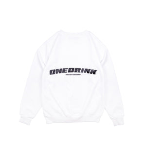 
                  
                    One Drink Logo Sweatshirt, White/Black
                  
                