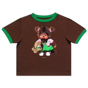 
                  
                    Doll Baby Ringer Tee, Brown/Green
                  
                