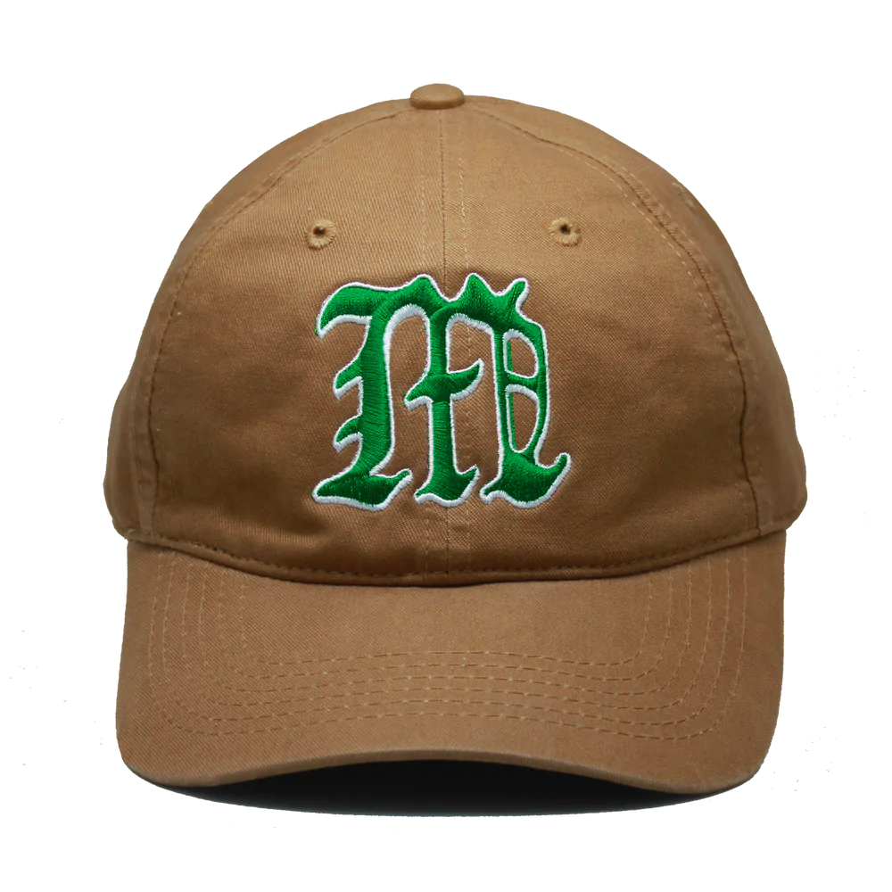 Embroidered M Cap, Brown