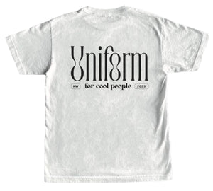 
                  
                    Uniform for the people t-shirt, White
                  
                