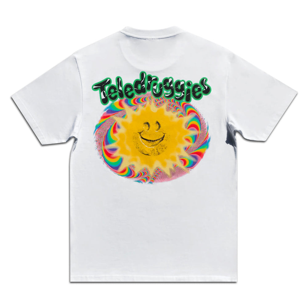 
                  
                    Teledruggies Tee, White
                  
                