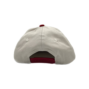 
                  
                    DEN x BEDLAM Logo Cap, Grey/Burgundy
                  
                